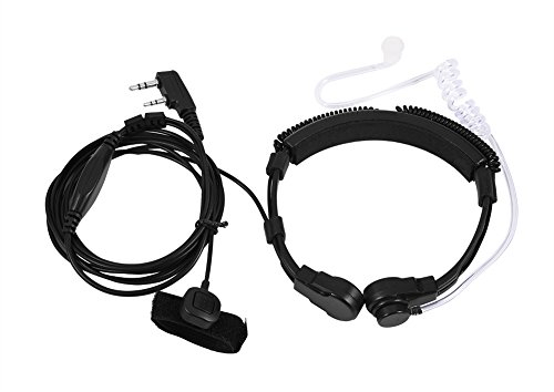 Micro Souple avec Doigt PTT, Tube Acoustique Covert pour Talkie Walkie Walkie Talkie pour UV5R 2 Voies Radio Walkie Talkie Casque Airsoft