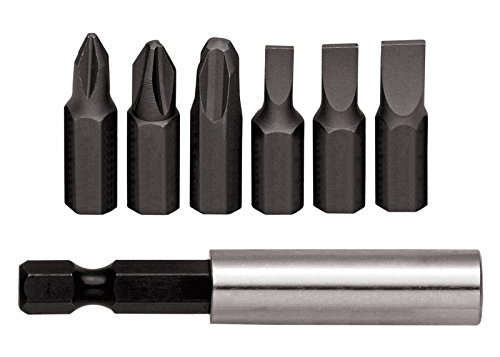 GEDORE red Bit-Box 1/4' 7-teilig/1/4' Schlitz 4 5 6 mm 1/4' Kreuzschlitz PH 1 2 3 Bit-Halter 1/4' 6kt x 1/4' 6kt, mit Magnet