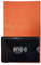 LOLUNA® Porte Carte identité - Permis de Conduire + étui Carte RFID - Carte bancaire - Navigo - Petit Format Compact, Fin et Plat, Emplacement Cousu, en Cuir dans Plusieurs Couleurs - Orange