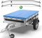 Tarpofix® Lona para Remolque Plana 209 x 134 x 7,5 cm + 2X Soporte de Lona (Ajustable 100-145 cm) - Lona Remolque de PVC - Cubierta para Varios remolques de Coches de 750 kg