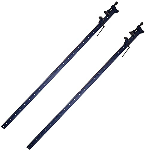 72” (1800mm) Cast Iron T-Bar Sash Clamp Grip Work Holder Vice Slide Cramp 2pc