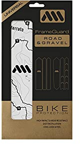 All Mountain Style Rahmenschutzfolie 200 µm - Transparente & Matte Lackschutzfolie – Micro‑Wabe PVC, selbstklebend, UV‑stabil – für Gravel & Rennrad – entwickelt in Barcelona - Sterrato Black