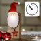Hellum LED Holz-Weihnachtsmann mit leuchtender Nase, 1 LED, warmweiß, batteriebetrieben (2X AAA, Nicht enthalten), innen IP20, Winterdecoration, Wohnzimmer, Dekoration, Weihnachtsdekoration, 524673