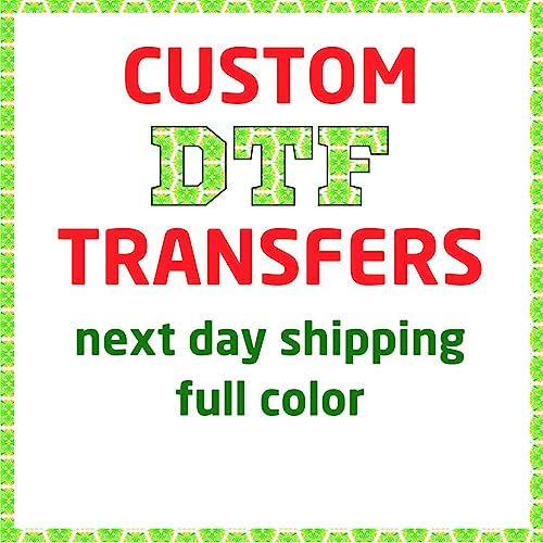 Custom DTF Transfer Printing, Images/Text DIY Heat Transfer Iron on Decal T-Shirt/Hat/Bag Special Design,Personality Logo/Images/Text Print, Team Uniform Customize Service