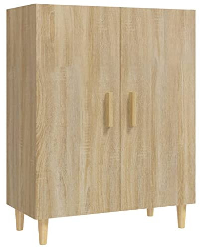 vidaXL Sideboard Kommode Anrichte Schrank Beistellschrank Mehrzweckschrank Standschrank Wohnzimmer Flur Sonoma-Eiche 70x34x90cm Holzwerkstoff