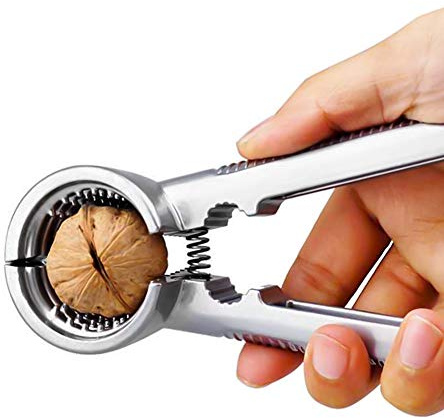 oujilet Nutcracker Pecan Cracker Nut Opener Lobster Cracker with Non Slip Grip, 16,5 cm, Metal Nut Cracker Tool for All Sorts of Nuts