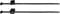 Kortpack | 4.6 x 200 mm Kunststof Kabelbinder mit Edge-Clip, schwarz, 100 Stück - Nylon | Solarmontage clip - Photovoltaik