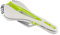 MAXXONI - Fahrradsattel Fahrrad Sattel Gel Fahrradsitz Radsattel Mountainbike City Trekking Rennrad (Weiß/Grün)