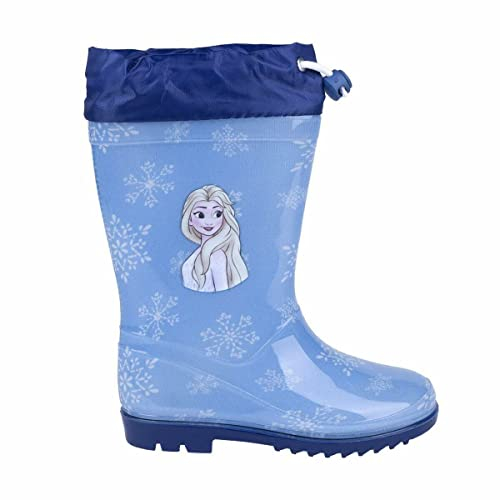 CERDÁ LIFE'S LITTLE MOMENTS Stivali Pioggia PVC Frozen II Blue, metà Polpaccio Unisex-Bambini, Blu, 30 EU