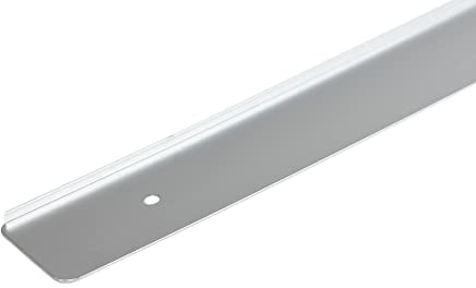 CEZAR Endleiste Arbeitsplatte Aluminium Seiteleiste Küche Leiste mit Löcher, Links, Höhe: 40 mm, Länge: 0,62 m silber