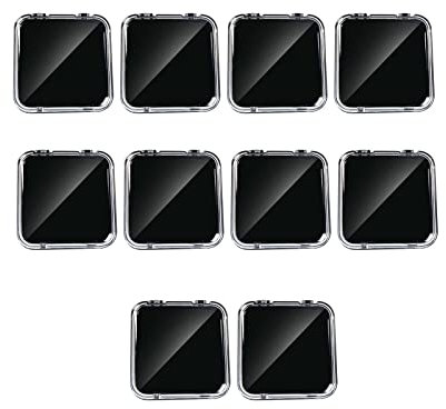 Sharplace 10pcs Rangement pour Ongles, Nail Storage Boxes Holder 7,5 cm Compact Ensemble de Boîtes Transparentes pour Faux Ongles Artificial Nail, noir