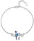 NewL Vogel-Armband aus Sterlingsilber, niedliches Tier-Vogel-Armband, Glücksarmband, Geschenk für Frauen, Stein, Zirkonia