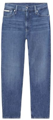 Calvin Klein Jeans Damen MOM Jean J20J224514 Tapered, Denim (Denim Dark), 27W / 28L, Denim (Denim Dark), 27W x 28L