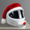 Helmbezug für Motorradhelm,Cartoon Plush Motorcycle Helmet Cover,Universeller Zubehör für Motorradhelme, Gegen Staub, Kratzer,für Outdoor Personalisierte Vollhelme Cover (Der Weihnachtsmann)