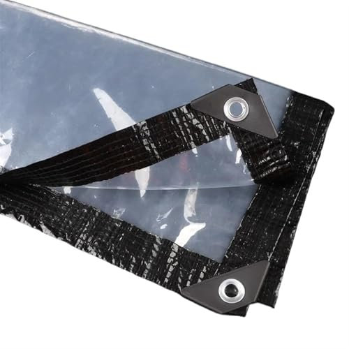 Rideau Pergola Extérieur Film PEVA transparent for pergola de patio, rideau transparent for jardin, plantes succulentes, protection contre la pluie, couverture transparente extérieure(PEVA,1x1m)