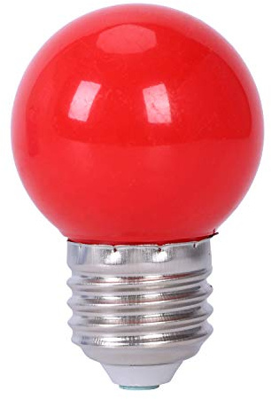 Joskeijky E27 3W 6 SMD LED Energiesparlampe Globe Light Lampe AC 110-240V, Rot
