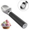 Heated Ice Cream Scoop Rechargeable, Electric Warming Ice Cream Scooper with LED Display, Heats to 70°C for Hard Ice Cream, Easy for Seniors & Kids, IP67 Waterproof (Black)