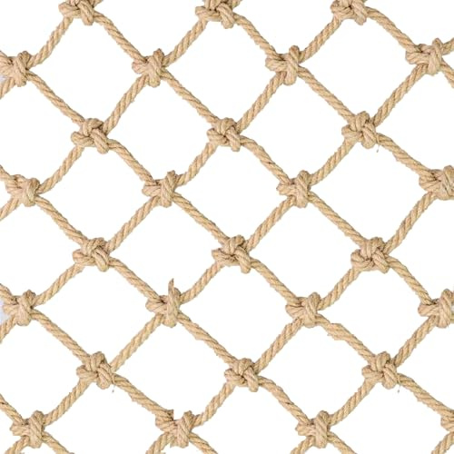 Réseau de clôture de jardin Décoratif, filet de corde de chanvre Intérieur et extérieur, filet de sécurité pour enfants, filets de protection des aires de jeux, filet de protection contre les chutes