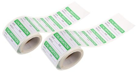 OSALADI 2rollen Grüne Selbstklebende Kalibrieretiketten Beschreibbar Und Selbstlaminierend Zur Qualitätskontrolle Für Behälter Laminierte Selbstklebende Etiketten Zur Inspektion