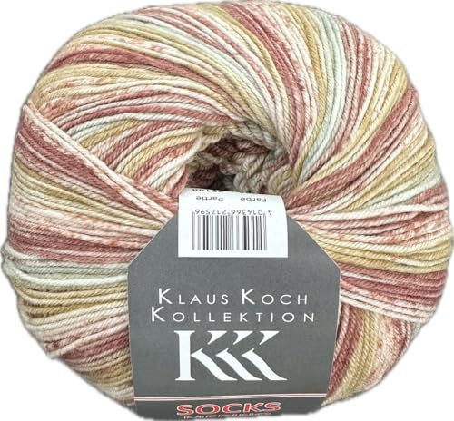 ONline Garne Klaus Koch Merino Extrafein Sockenwolle, 4-fädig, 75% Schurwolle, 100g, 420m, Maschinenwäsche 40°C (04)