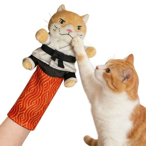 KOBONA Marionetta Karate Kitty - Guanto da lotta per gatti e cani con imbottitura resistente, Guanto da wrestling per animali domestici con manicotto protettivo per l'avambraccio