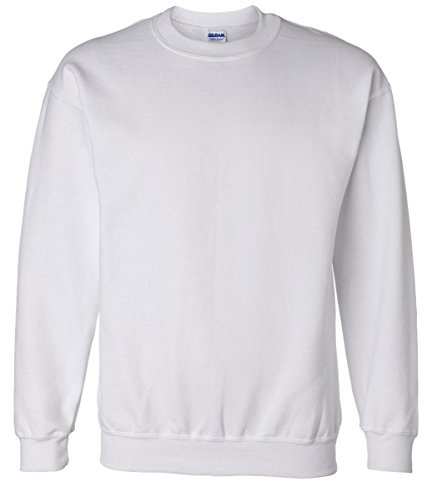 GILDAN Heavy Blend Unisex Adult Crewneck Sweatshirt (S) (White)