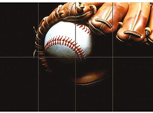Doppelganger33 LTD Baseball Bat Glove XL Giant Panel Poster Art Print (8 Sections)