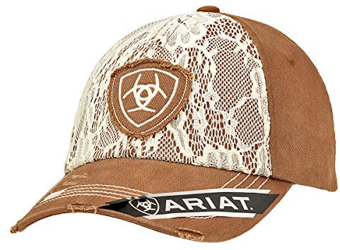 Ariat Accessories Women's Lace Logo Cap OS, Brown