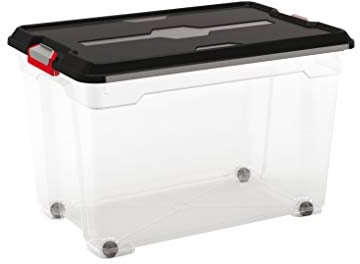 KIS Aufbewahrungsbox Moover Box Xl transparent/schwarz