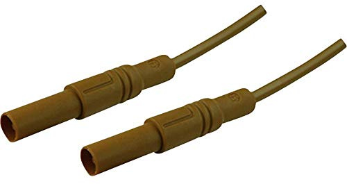 Aderendhülsen von Sicherheit [Stecker A Leiste 4 mm – Stecker A Leiste 4 mm] 2.00 m braun SKS Hirschmann MLS GG 200/2 5 Bra