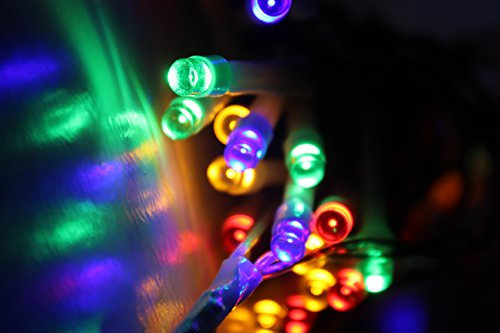 Best Artificial 40 LED Indoor Battery String Lights 4M Length Party Fairy Christmas (Multi-Coloured With Clear Cable)