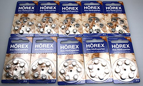 Hörgeräte Batterien Größe 312er 120 Stück