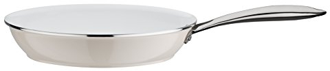 GSW 167451 Ceramica Color weiß Bratpfanne o, Deckel 28cm, Aluminium, Creme/weiß, 50 x 29,5 x 5,7 cm