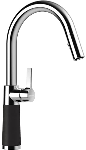 SCHOCK Küchenarmatur SC-520 Puro – Hochdruck Armatur CRISTADUR mit ausziehbarer Schlauch-Brause und Standard Norm-Anschlüssen