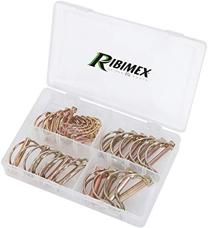 Ribitech PRGOU025CLIPT Set Stecker Scatto für Rohre, Gelb vergoldet