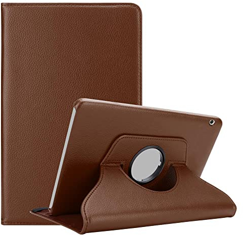 Cadorabo Custodia Tablet per Huawei MediaPad T3 10 (9.6 Zoll) in Bruno Fungo – Copertura Protettiva in Stile Libro Senza Auto Wake Up con Funzione Stand e Cerniera Elastico
