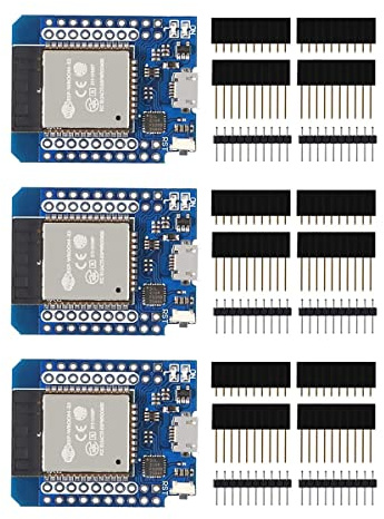 Hailege 3pcs ESP32 Mini ESP-WROOM-32 Development Board WLAN WiFi Bluetooth CP2104 Internet of Things Development Board with Pins