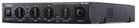 Denon Professional 100 W Rackmount Mono Zone Verstärker mit XLR-Mikrofon, RCA 1/8 Zoll Aux-Eingang (DN280)