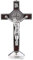POFET Kruzifix Jesus Christus Kreuz Statue Figur für Auto Home Chapel Decor - Silber