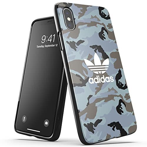 adidas Case Designed for iPhone X/XS Case, Drop Tested Cases, Shockproof Raised Edges, Original Snap Case Protective Case, Camo