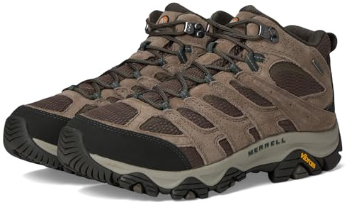 Merrell Men's Moab 3 Mid Waterproof Hiking Boot, Boulder, 8.5