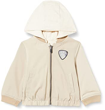 IKKS JUNIOR Baby-Mädchen Blouson Réversible À Capuche Xu41021.60 Wendejacke, Hellbeige/Beige meliert, 80