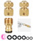 3 Pack Garden Hose Connector for Shower Hose, 1/2 inch Brass Male Threaded Tap Adapter, Shower Hose Connector for Outside Garden Hose Pipe, Female Threaded Tap, Ball Valve Adapter Fitting