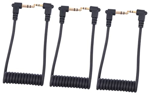 Milisten 3st Mikrofonkabel Trrs Kabel Sc7 Klinke Stereo Mikrofonadapter Für Kamera Xlr Rechter Trs-zu-trs-patchkabel Trs Auf Adapterkabel Trrs Zu Trs Adapter Spiral- Plastik Jumper
