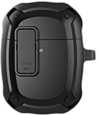 LIUZIHAN Hülle für Google Pixel Buds A. Weiches TPU + Harter PC Kratzfeste, Ultradünn Case Cover, mit Schlüsselring, Kein Geruch, Schutzhülle für Google Pixel Buds A.(Schwarz)