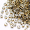 HERZWILD buchstabenperlen zum auffädeln ca.1000pcs 6x6mm buchstaben perlen viereckig bastelnperlen Buchstaben A-Z perlen für Schmuck Basteln (black-gold)