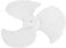 Ozgkee 2Pcs Plastic Fan Blade Replacement Fan Blade Three Leaves Electric Fan Blades Accessories