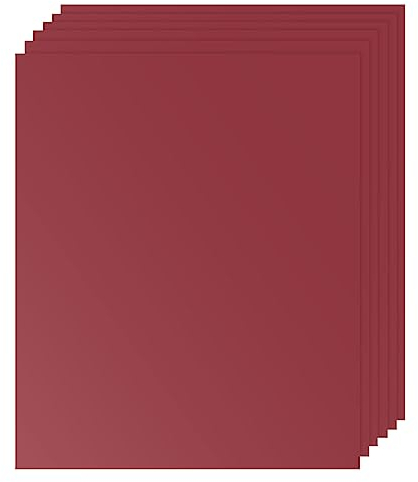 sourcing map 3D Puff Heat Transfer Vinyl 6 Sheets 12x10 Puffy HTV Vinyl Heat Press Film Iron for T-Shirt Clothes Fabric DIY, Wine