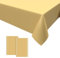 2PCS Party Tischdecke Gold,Geburtstag Tischdecke Gold Einweg Tischdecke aus Kunststoff Wasserdicht Plastik Bierbank Tischdecke Geburtstag Dekorationen für Jungen Mädchen 137 * 274cm