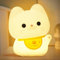 Attivolife Niedliche Katze Nachtlicht für Kinder, Tier Kitty Silikon Touch LED-Lampe mit dimmbaren Timer, Kleinkind Fütterung Schlafzimmer Nachttisch Dekoration Geburtstag Weihnachten Geschenke
